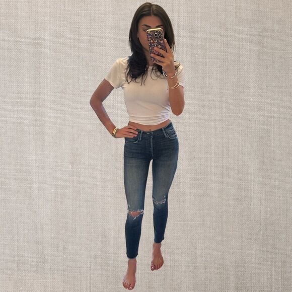 Mother The Stunner Ankle Fray Jeans - Picture 2 of 12